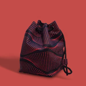 Petit sac marin Pointillisme Bleu Rouge