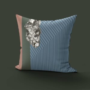 Coussin Velours Piotr Bleu Clair 40x40 - Atelier WAC