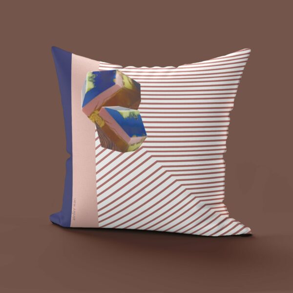 Coussin Velours Suzanne Rose Foncé 40x40 - Atelier WAC