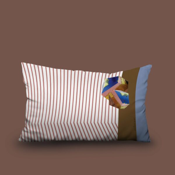Coussin Velours Suzanne Rose Foncé 50x30 - Atelier WAC