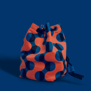 Petit sac marin Ondulations Bleu Rouge