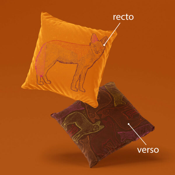 Coussin Velours Chacal - Fanny Delqué