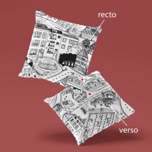 Coussin Velours City 1 - Fanny Delqué