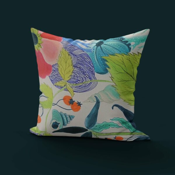 Coussin Velours Floral - Sylvie Kromer