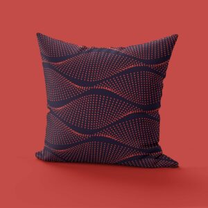 Coussin Velours graphic pointillisme