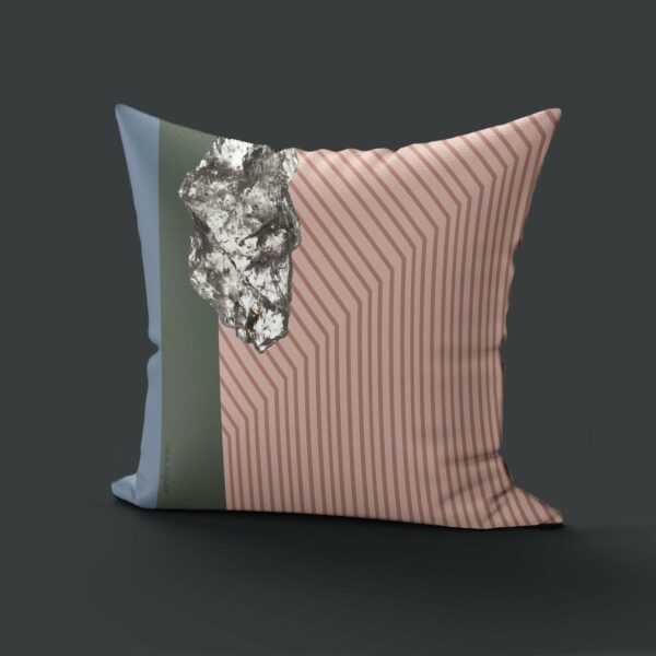 Coussin Velours Piotr Rose Clair 40x40 - Atelier WAC