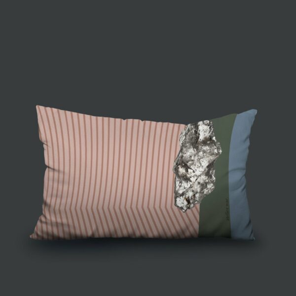 Coussin Velours Piotr Rose Clair 50x30 - Atelier WAC