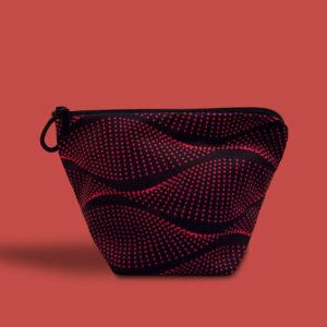 Trousse vide-poche Pointillisme Bleu Rouge