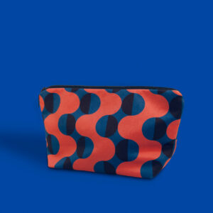 Trousse de toilette Ondulations Bleu Rouge