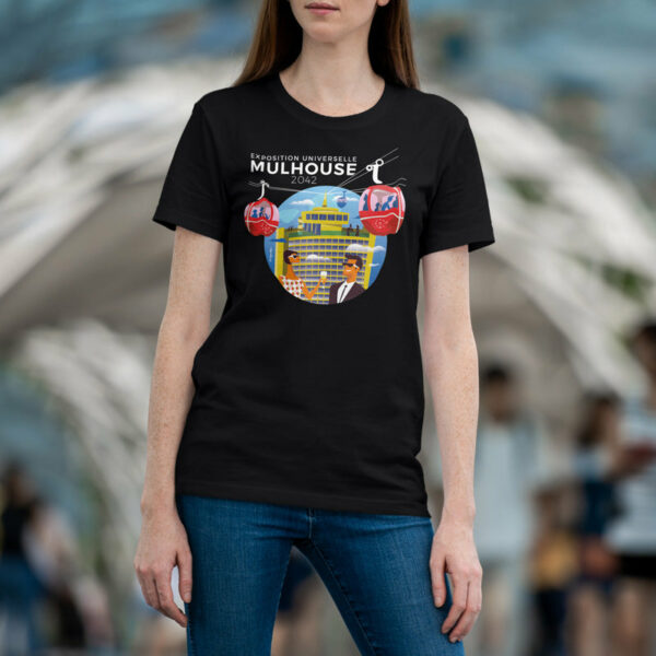 T-shirt Made In France - Coton Bio H/F- MULHOUSE 2042 - HUGUES BAUM – Image 2