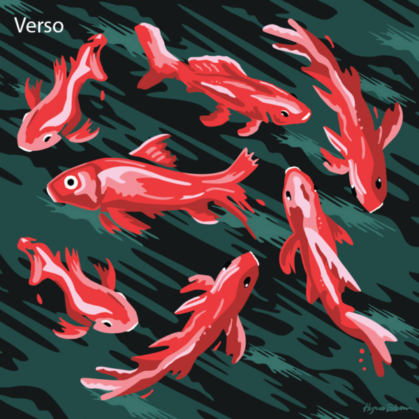 Coussin Velours Poissons Rouges- Hugues Baum – Image 3